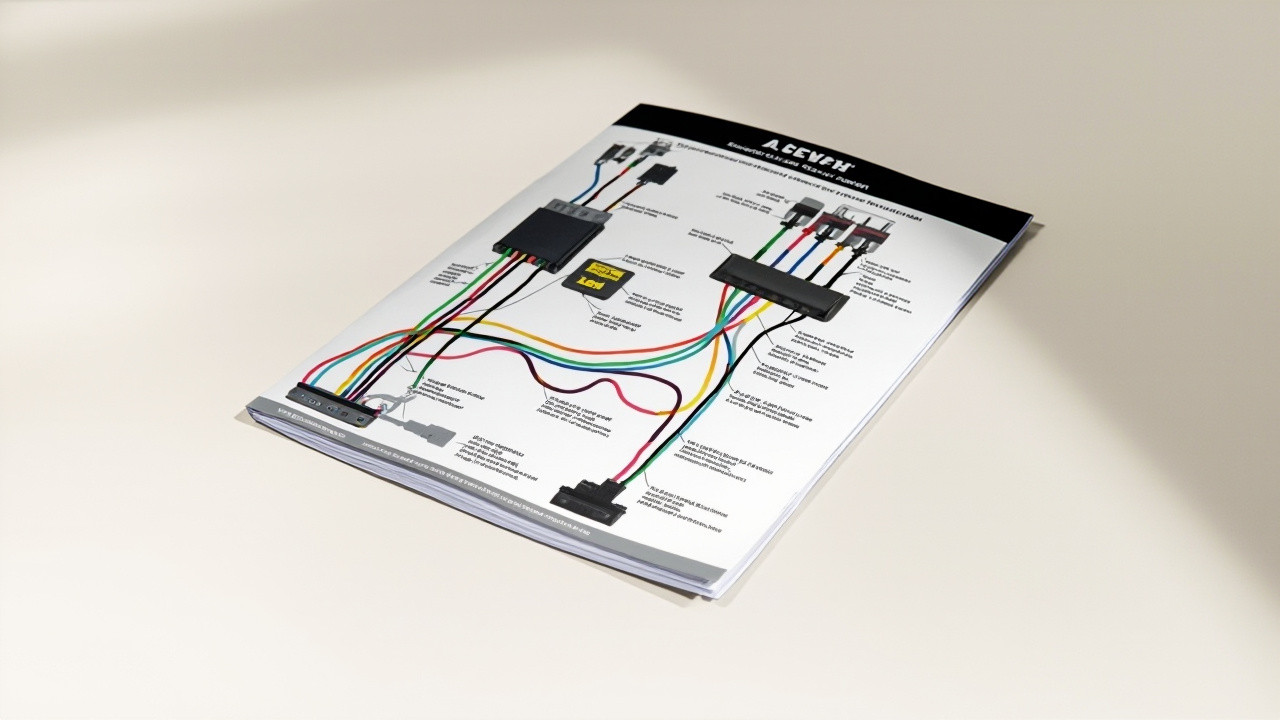 Guide d'installation d'autoradio: schema de ruisseau et couleur des fils
