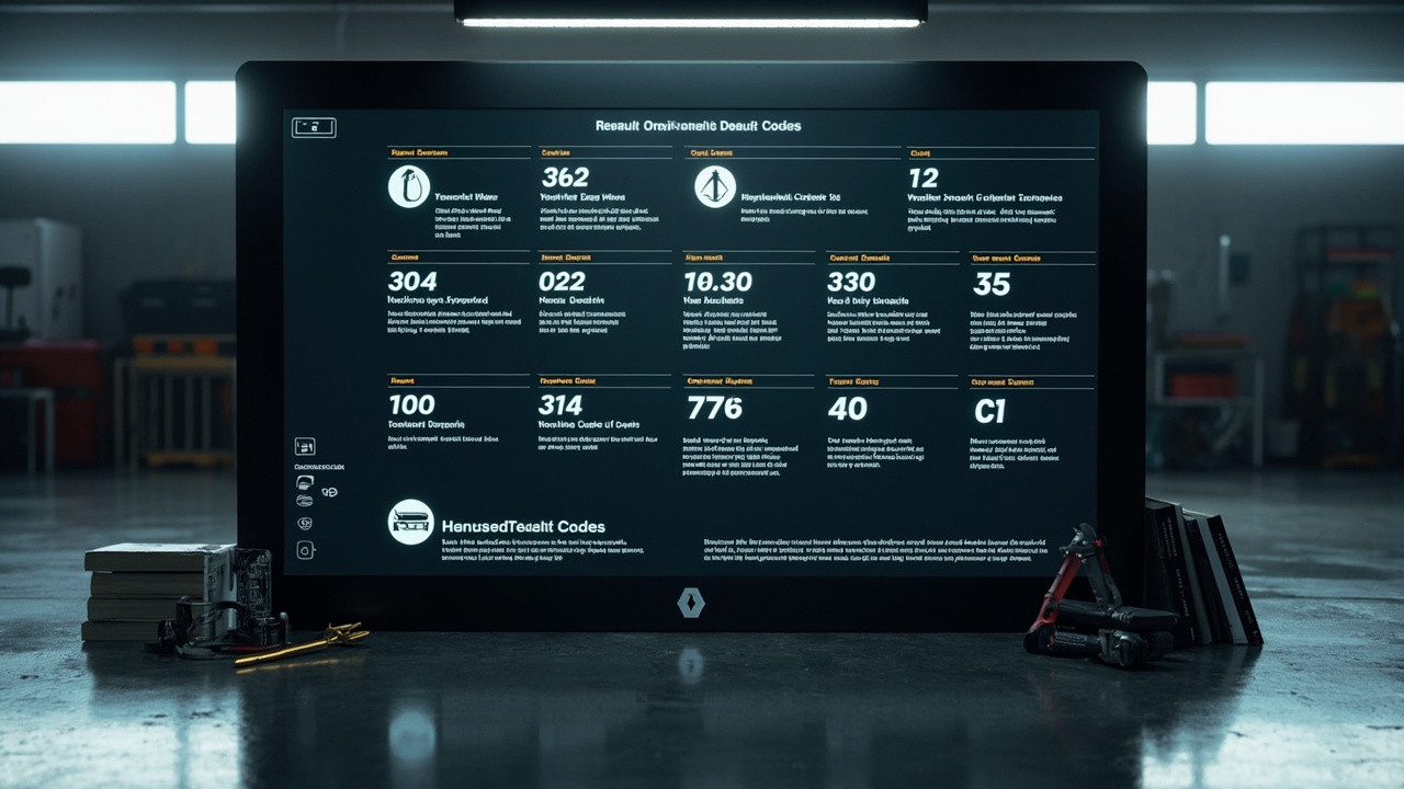 Codes par défaut Renault : diagnostic, significations et solutions