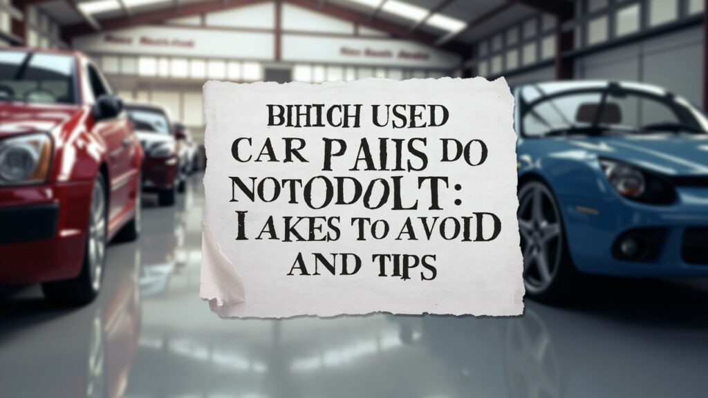 Quelle voiture d'occasion ne pas acheter : modèles à éviter et conseils